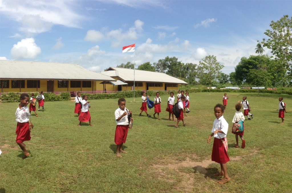 Upgraded classroom facilities inspiring rural Papuan students and teachers.