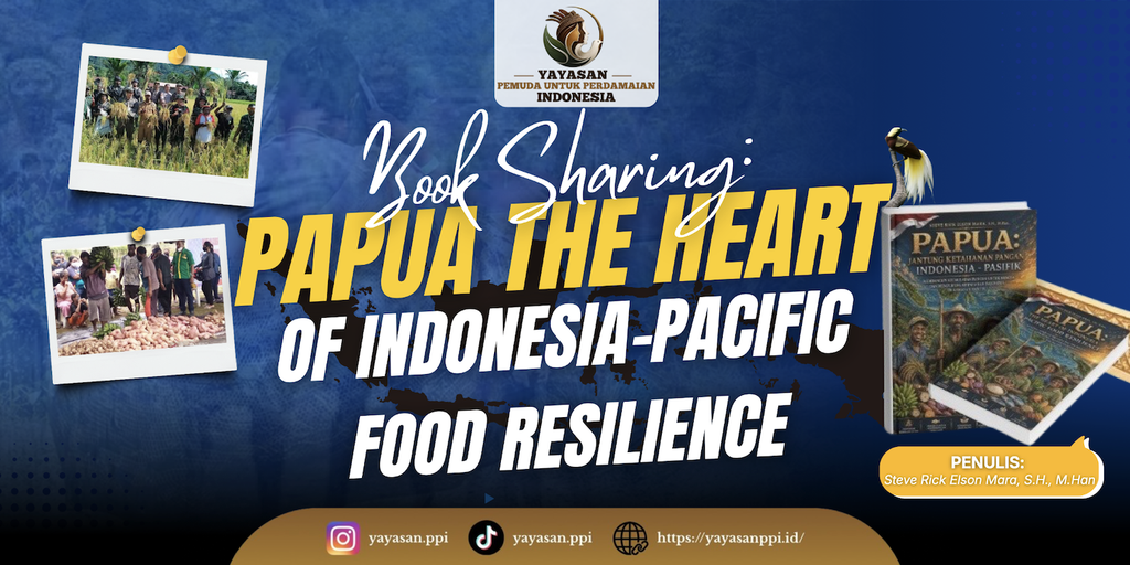 YPPI book and logo for Papua The Heart of Indonesia-Pacific Food Resilience
