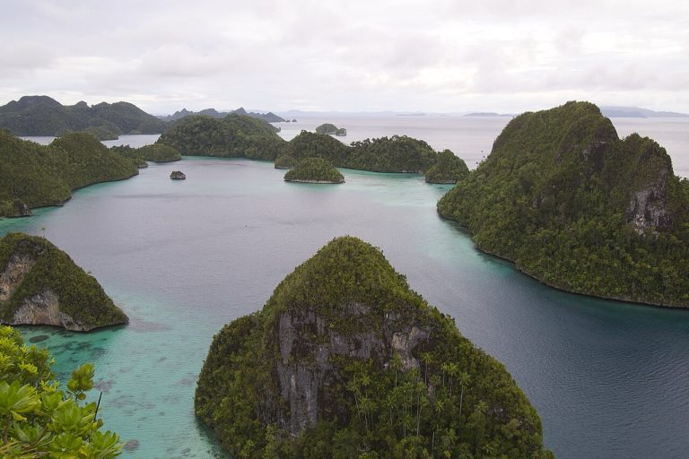 Karst islands of Wayag in Raja Ampat, a highlight of visiting West Papua